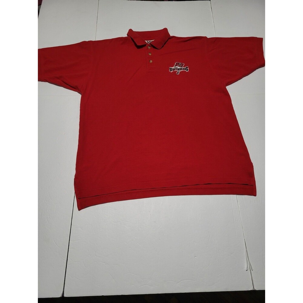 (#L2) Tampa Bay Buccaneers  Polo Lee Sport Short Sleeve Size Men Large Vintage